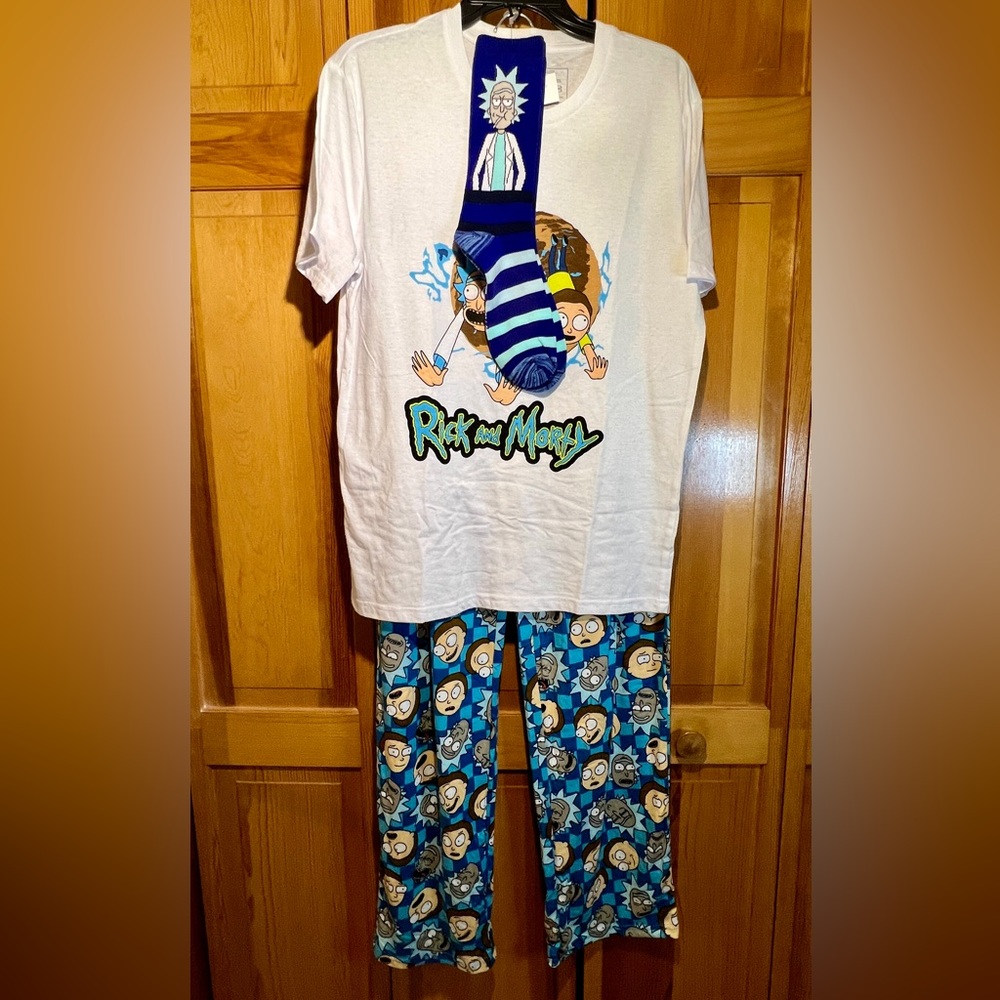 Rick and Morty 3 pc lounge set NWT